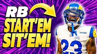 Running Backs You MUST START And SIT In Week 1! | Fantasy Football Start Em Sit Em Week 1