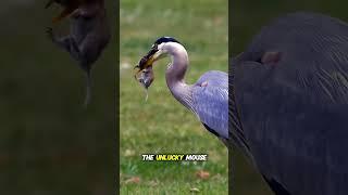 Nature’s Sniper: The Precision Kill of a Grey Heron #animals #animallife #animalshorts #animalfacts