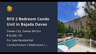 RFO 2 Bedroom Condo Unit in Bajada Davao