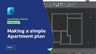 Making a simple Apartment plan with nanoCAD - Part 1