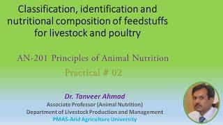 Classification of Feedstuffs-Lecture Series in Animal Sciences, Animal Nutrition