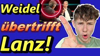 Jugend reagiert auf den epischen Showdown, den Lanz nicht gewinnen konnte! Weidel spricht Klartext