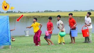 New Funniest Jhal Muri Comedy Video 2024  Amazing Totally Funny Video 2024 Epi 335 By @BidikFunTv