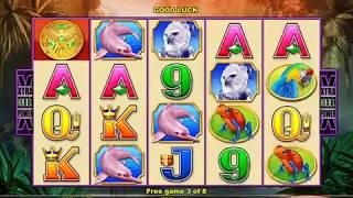 JAGUAR Video Slot Casino Game with a RETRIGGERED FREE SPIN BONUS