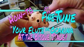  How to adjust sound on your flute or ocarina + tips for wax & glaze~ Making Pottery/Wheel-Throwing