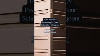 Beauty Pageant Interview Tips | School Pageant Preparation
