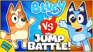 Bluey Jump Battles Brain Break | Freeze Dance & Just Dance | Floor Is Lava  Jump | Danny Go!