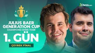 Nepo vs Carlsen! | Champions Chess Tour Julius Baer Generation Cup 2024 1. Gün