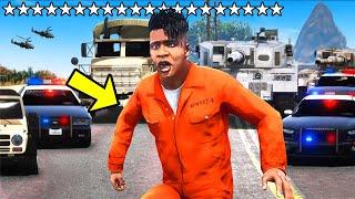 Tôi Bị TRUY NÃ 20 SAO Trong GTA 5! (Không Lối Thoát)