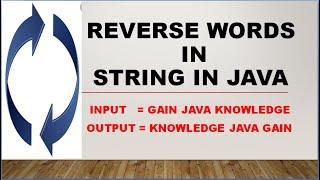 Reverse words in string in Java