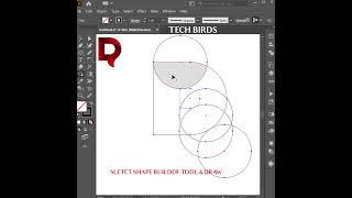 D Letter Logo Design Super Easy Techniques - Adobe Illustrator Tutorial #short