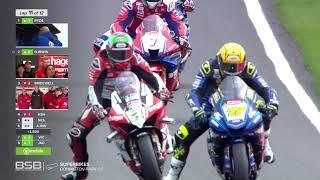 2024 Bennetts British Superbike Championship RD10 Donington Park - Race 2 last two laps