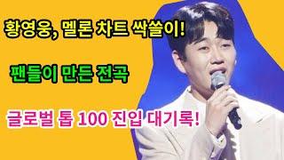 황영웅, 멜론 차트 싹쓸이! 팬들이 만든 전곡 글로벌 톱 100 진입 대기록!