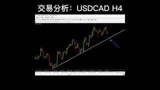 交易分析：USDCAD H4 #股票和外汇 #金融知识 #金融小白 #外汇新手 #外汇入门 #交易者 #外汇交易赚钱 #交易者赚钱 #交易赚钱 #外汇交易分析 #生活理财 #投资交易 #赚钱