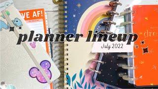 MY JULY 2022 PLANNER LINEUP | Happy Planner | Daily Passion Planner | Gratitude Planner
