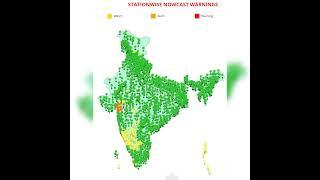 @AEG/STATIONWISE NOWCAST WARNING ️/RAIN ALERT/Indian Meteorological Department