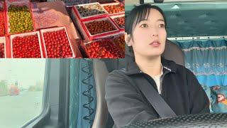 Female Truck Driver Nameier Fresh Tomato Delivery Adventures 