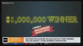 $1 million Mass Millionaire Holiday Raffle ticket winner sold in Quincy