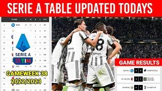 Italia Serie A Table Today Gameweek 38 ¦Game Results¦ Serie A Standings 2022/2023