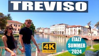 Treviso Walking Tour, Italy , 27 July 2024, 4K