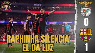 POST PARTIDO  BENFICA 0-1 BARÇA. RAPHIHNA 'DA LUZ' AL BARÇA EN LISBOA. SAN SZCZESNY Y PEDRI MVP