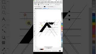 Letter AC Logo Design in Coreldraw #shortvideo #shorts