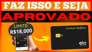 CARTÃO DE CRÉDITO PARA NEGATIVADO e SCORE BAIXO: Cartão de Crédito Fácil de aprovar com LIMITE ALTO!