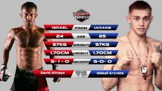 MMA OPEN 1 FULL FIGHT David Almayo VS Oleksii Kryvets