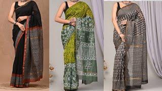 Chanderi Silk Sarees @blushfashion5286