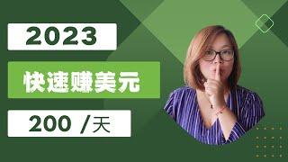 【賺錢】赚钱2023 如何开始赚美元？如何网赚？将流量变成美元 ？流量=赚美元！！！！200美元/每天