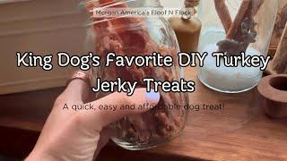 Easiest Dog Treats Ever - Turkey Jerky Galore