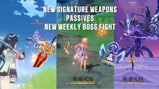 NEW  SIGNATURE WEAPONS, PASSIVES AND THE NEW BOSSFIGHT SHOWCASE