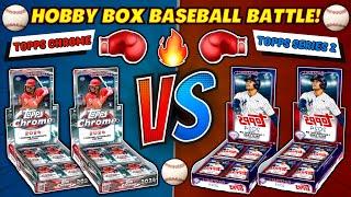 *2024 TOPPS CHROME vs TOPPS SERIES 2 BASEBALL HOBBY BOX BATTLE!️ WHICH BOX IS BETTER?!