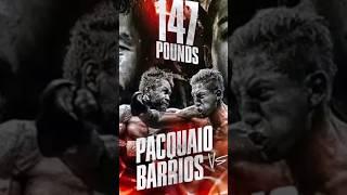 Pacquiao Returns! Can He Beat Barrios?  vs 