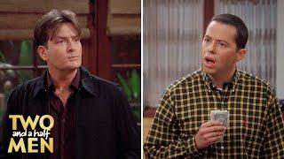 Charlie Asks Alan for Money | Two and a Half Men