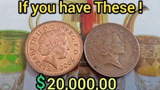 UK RARE COINS WORTH UP TO $20,000,00 MOST VALUABLE PENNY #value #collection