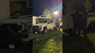 F250 Pulling Truck on American Force wheels! Not something you always see! #powerstroke  #truckpull