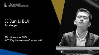 JJ Jun Li BUI / 1st Stage, the 12th Hamamatsu International Piano Competition