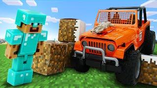 Игры minecraft - Прокачиваем Джип для Стива Майнкрафт Лего! - Видео игры машинки для мальчиков