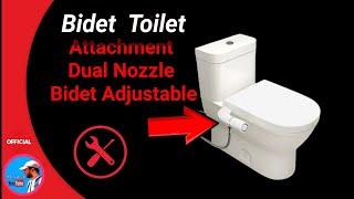 Bidet  Toilet Attachment Dual Nozzle Bidet Adjustable