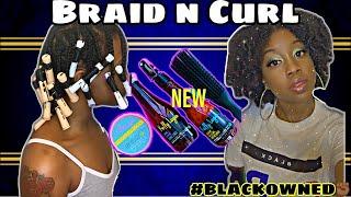 Braid n Curl Using KELLY LOGAN NATURAL HAIR ESSENTIALS/ BLACK OWNED!