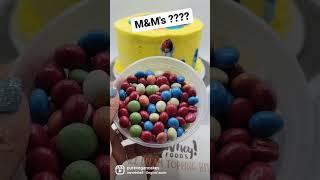 M&Ms??NO WHEY! #cakedecorating #cake #vegan #cakevideos #mms #candy #candyopeningvideo