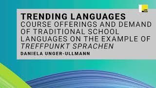 Trending Languages at treffpunkt sprachen (University of Graz)