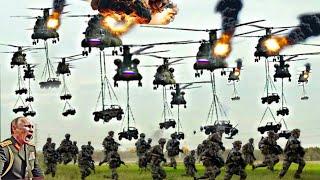 Brutal Ambush! Advanced US Weapons Shoot Down 600 Chinook Helicopters Carrying Russian Troops