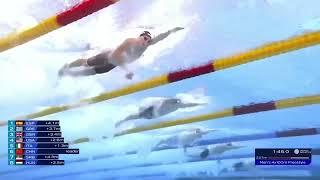 100 Free WR | Men’s 4x100 freestyle relay final Doha 2024 | Pan Zhanle