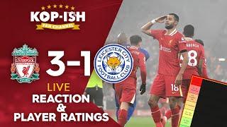 LIVERPOOL 3-1 LEICESTER CITY | LIVE MATCH REVIEW & PLAYER RATINGS | REDS EXTEND LEAD AT THE TOP!