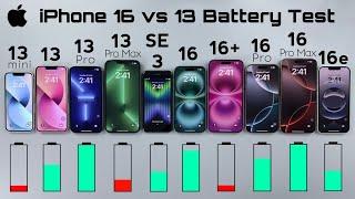Apple iPhone 16 Series vs iPhone 13 Series - iOS 18.4.1 ULTIMATE BATTERY DRAIN TEST 