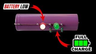 How To Make Simple 3.7V Battery Low & Battery Full Indicator Circuit At Home