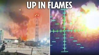 Ukraine's 'Storm Shadow missiles' blast chemical plant in Russia as drones also smash ammo dump