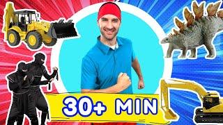 6-in-1 Kids Adventure Stories | Dinosaurs, Excavators + MORE! | 30 Minutes ⏰ | Your Pal Al - Kids TV